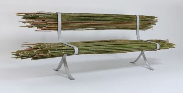 ławka bambusowa